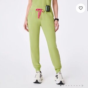 FIGS Matcha HIGH WAISTED Zamora Jogger scrub bottoms